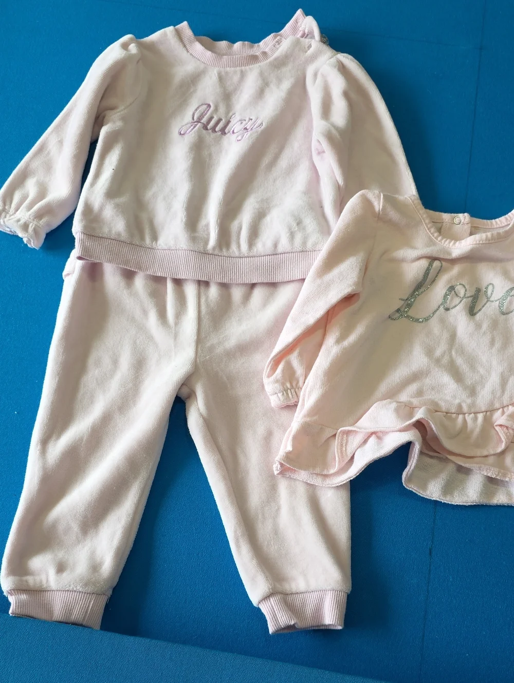 Juicy Couture Pale Pink Plush 2-Piece  Set